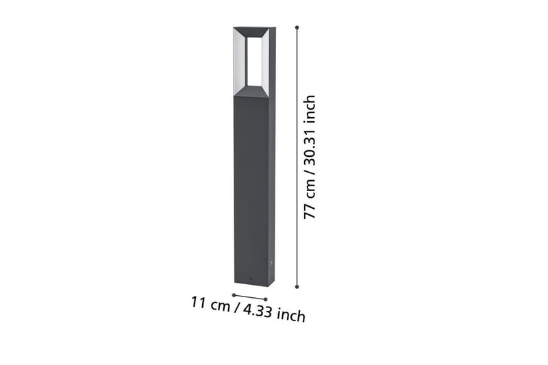 Pollare Eglo Riforano 770 mm - Svart/Vit - Belysning - Utomhusbelysning - Pollare