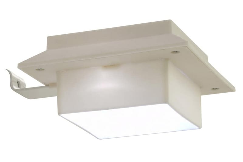 Sollampa LED set 6 st fyrkantig 12 cm vit - Vit - Belysning - Utomhusbelysning - Solcellslampa & solcellsbelysning