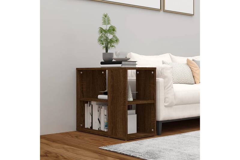 beBasic Sidoskåp Brun ek 60x30x50 cm konstruerat trä - Förvaring - Förvaringsmöbler - Skänkar & sideboards