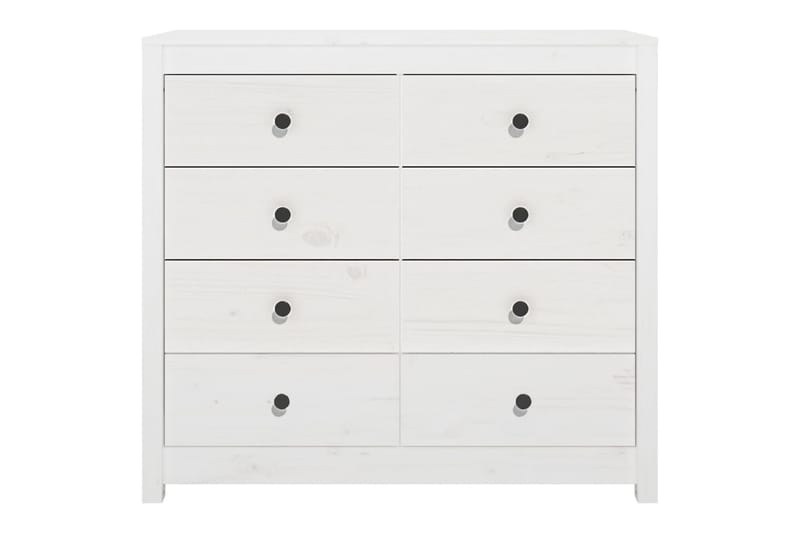 beBasic Sidoskåp vit 100x40x90 cm massiv furu - Förvaring - Förvaringsmöbler - Skänkar & sideboards