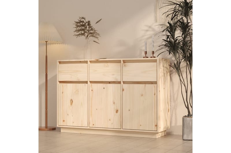 beBasic Skänk 110x34x75 cm massiv furu - Förvaring - Förvaringsmöbler - Skänkar & sideboards