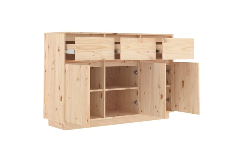 beBasic Skänk 110x34x75 cm massiv furu - Förvaring - Förvaringsmöbler - Skänkar & sideboards