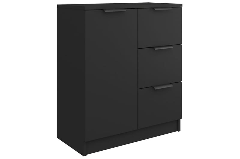 beBasic Skänk 2 st svart 60x30x70 cm konstruerat trä - Förvaring - Förvaringsmöbler - Skänkar & sideboards