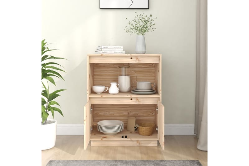 beBasic Skänk 60x34x75 cm massiv furu - Förvaring - Förvaringsmöbler - Skänkar & sideboards