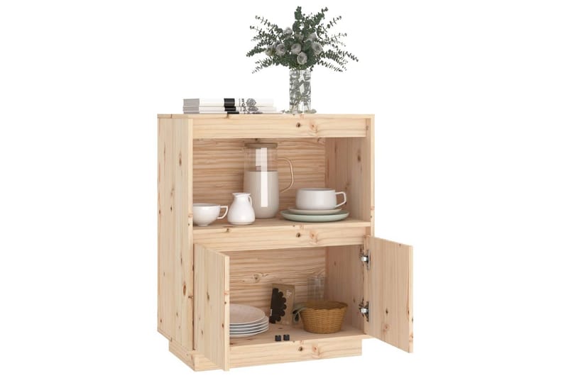 beBasic Skänk 60x34x75 cm massiv furu - Förvaring - Förvaringsmöbler - Skänkar & sideboards