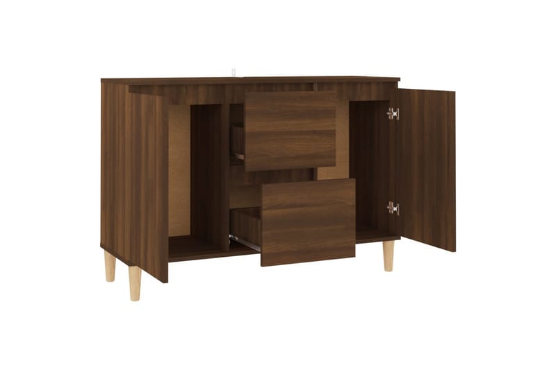 beBasic Skänk brun ek 103,5x35x70 cm konstruerat trä - Förvaring - Förvaringsmöbler - Skänkar & sideboards