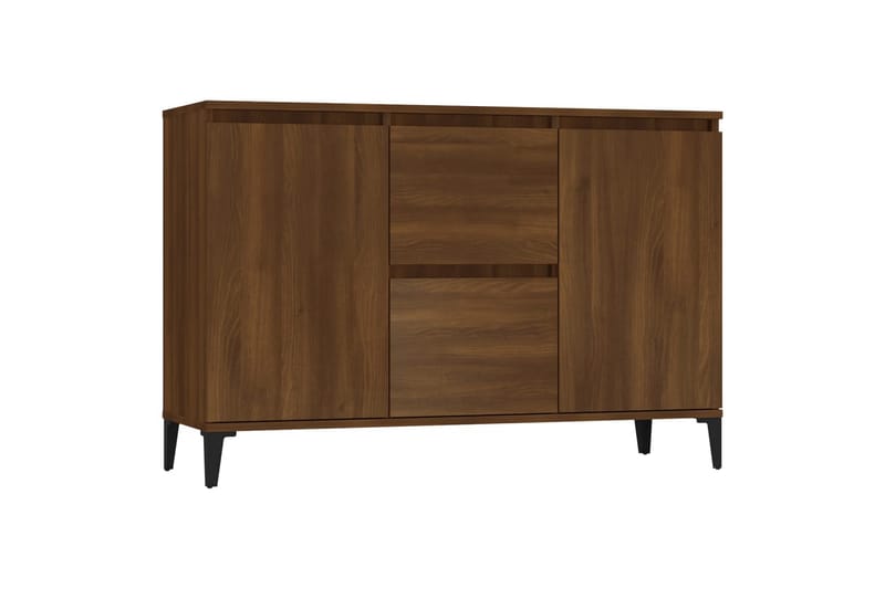 beBasic Skänk brun ek 104x35x70 cm konstruerat trä - Förvaring - Förvaringsmöbler - Skänkar & sideboards