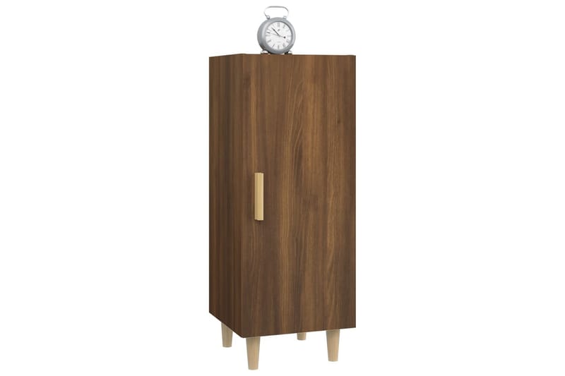 beBasic Skänk brun ek 34,5x34x90 cm konstruerat trä - Förvaring - Förvaringsmöbler - Skänkar & sideboards