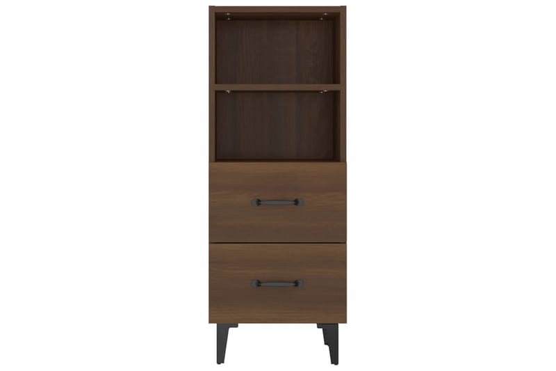 beBasic Skänk brun ek 34,5x34x90 cm konstruerat trä - Förvaring - Förvaringsmöbler - Skänkar & sideboards