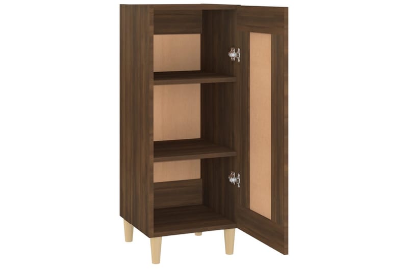 beBasic Skänk brun ek 34,5x34x90 cm konstruerat trä - Förvaring - Förvaringsmöbler - Skänkar & sideboards