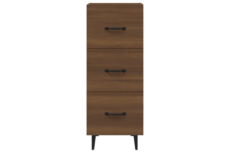 beBasic Skänk brun ek 34,5x34x90 cm konstruerat trä - Förvaring - Förvaringsmöbler - Skänkar & sideboards