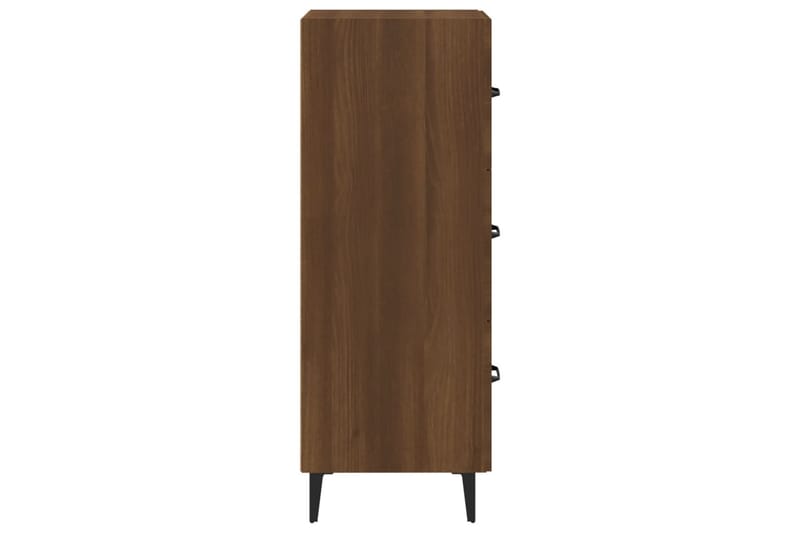 beBasic Skänk brun ek 34,5x34x90 cm konstruerat trä - Förvaring - Förvaringsmöbler - Skänkar & sideboards