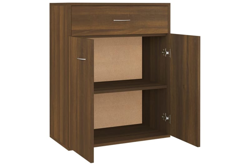 beBasic Skänk brun ek 60x30x75 cm konstruerat trä - Förvaring - Förvaringsmöbler - Skänkar & sideboards