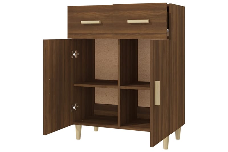 beBasic Skänk brun ek 69,5x34x89 cm konstruerat trä - Förvaring - Förvaringsmöbler - Skänkar & sideboards