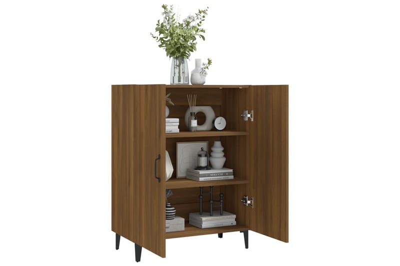 beBasic Skänk brun ek 70x34x90 cm konstruerat trä - Förvaring - Förvaringsmöbler - Skänkar & sideboards