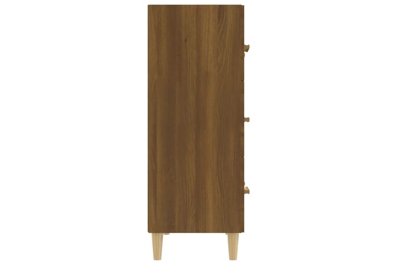 beBasic Skänk brun ek 70x34x90 cm konstruerat trä - Förvaring - Förvaringsmöbler - Skänkar & sideboards