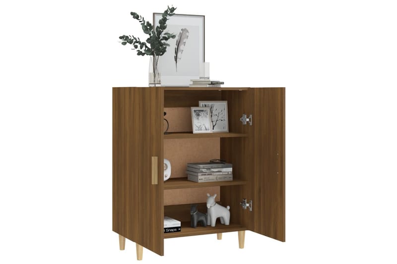 beBasic Skänk brun ek 70x34x90 cm konstruerat trä - Förvaring - Förvaringsmöbler - Skänkar & sideboards