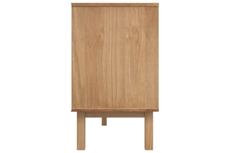 beBasic Skänk brun och vit 114x43x73,5 cm massiv furu - Förvaring - Förvaringsmöbler - Skänkar & sideboards