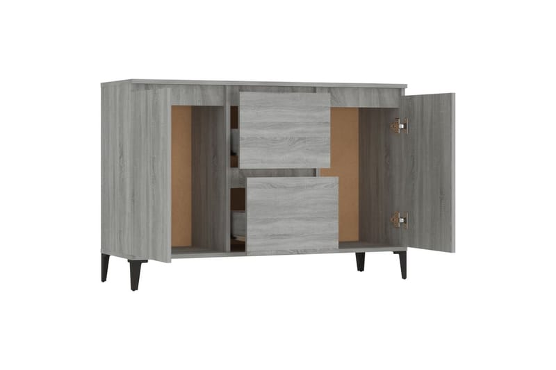 beBasic Skänk grå sonoma 104x35x70 cm konstruerat trä - Förvaring - Förvaringsmöbler - Skänkar & sideboards