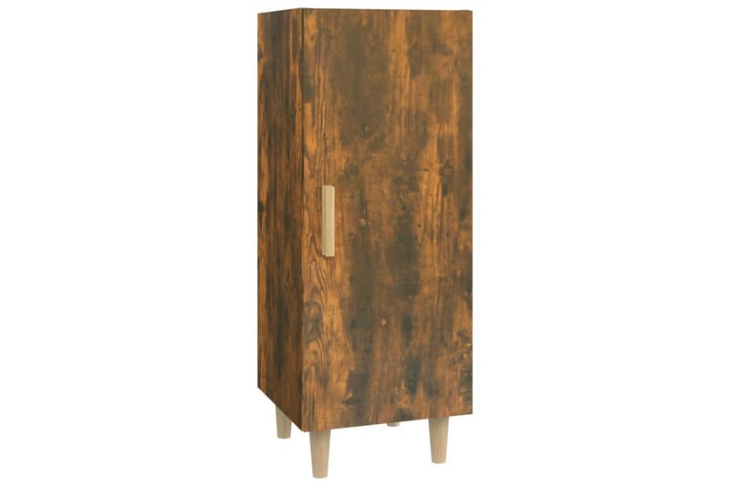 beBasic Skänk rökfärgad ek 34,5x34x90 cm konstruerat trä - Förvaring - Förvaringsmöbler - Skänkar & sideboards