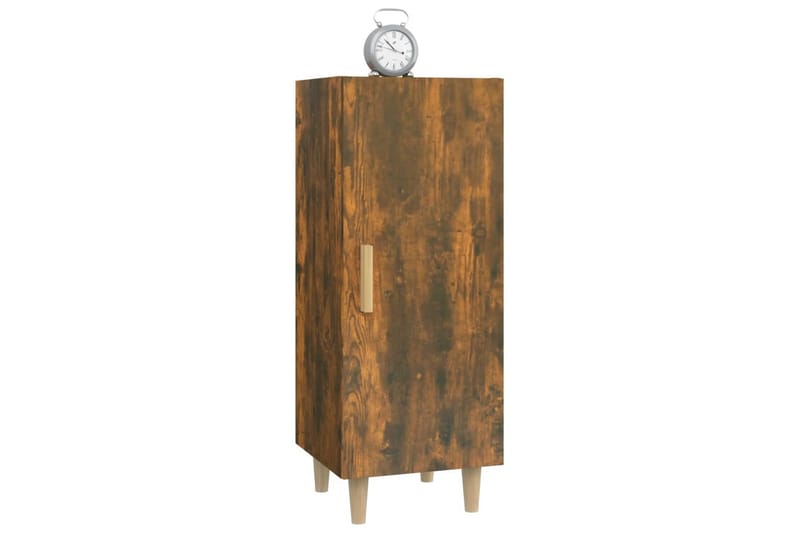 beBasic Skänk rökfärgad ek 34,5x34x90 cm konstruerat trä - Förvaring - Förvaringsmöbler - Skänkar & sideboards