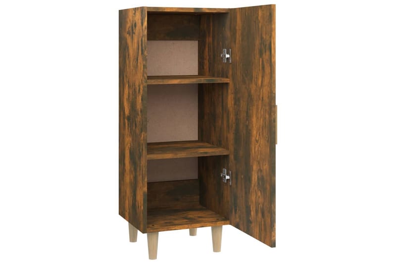 beBasic Skänk rökfärgad ek 34,5x34x90 cm konstruerat trä - Förvaring - Förvaringsmöbler - Skänkar & sideboards