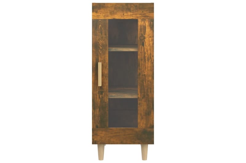 beBasic Skänk rökfärgad ek 34,5x34x90 cm konstruerat trä - Förvaring - Förvaringsmöbler - Skänkar & sideboards