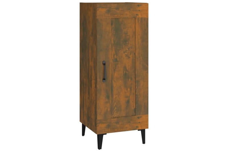 beBasic Skänk rökfärgad ek 34,5x34x90 cm konstruerat trä - Förvaring - Förvaringsmöbler - Skänkar & sideboards