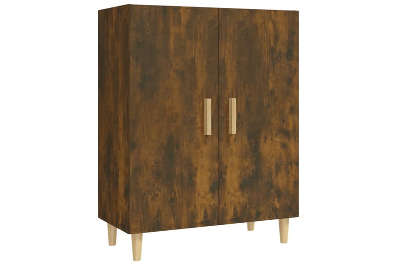 beBasic Skänk rökfärgad ek 70x34x90 cm konstruerat trä - Förvaring - Förvaringsmöbler - Skänkar & sideboards