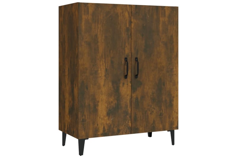 beBasic Skänk rökfärgad ek 70x34x90 cm konstruerat trä - Förvaring - Förvaringsmöbler - Skänkar & sideboards