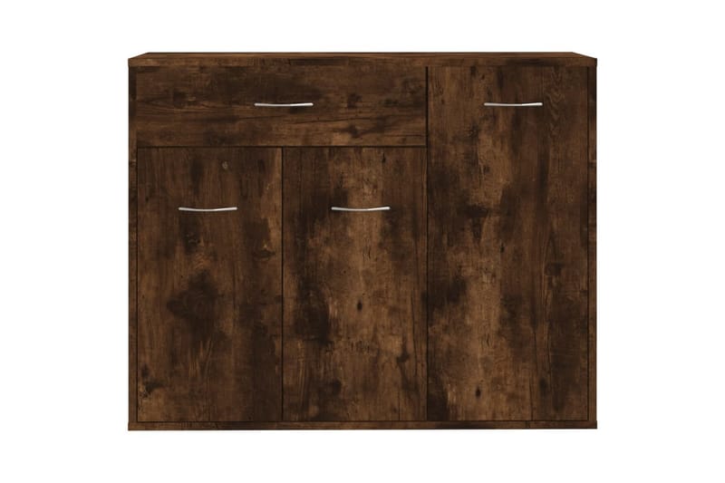 beBasic Skänk rökfärgad ek 88x30x70 cm konstruerat trä - Förvaring - Förvaringsmöbler - Skänkar & sideboards