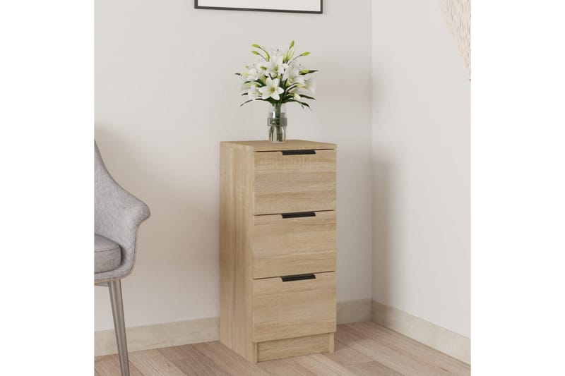 beBasic Skänk sonoma-ek 30x30x70 cm konstruerat trä - Förvaring - Förvaringsmöbler - Skänkar & sideboards