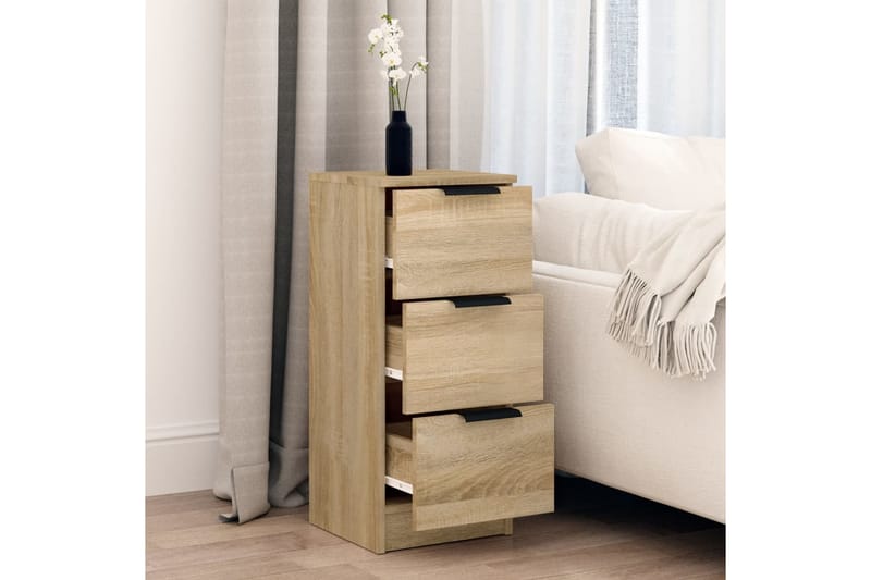 beBasic Skänk sonoma-ek 30x30x70 cm konstruerat trä - Förvaring - Förvaringsmöbler - Skänkar & sideboards