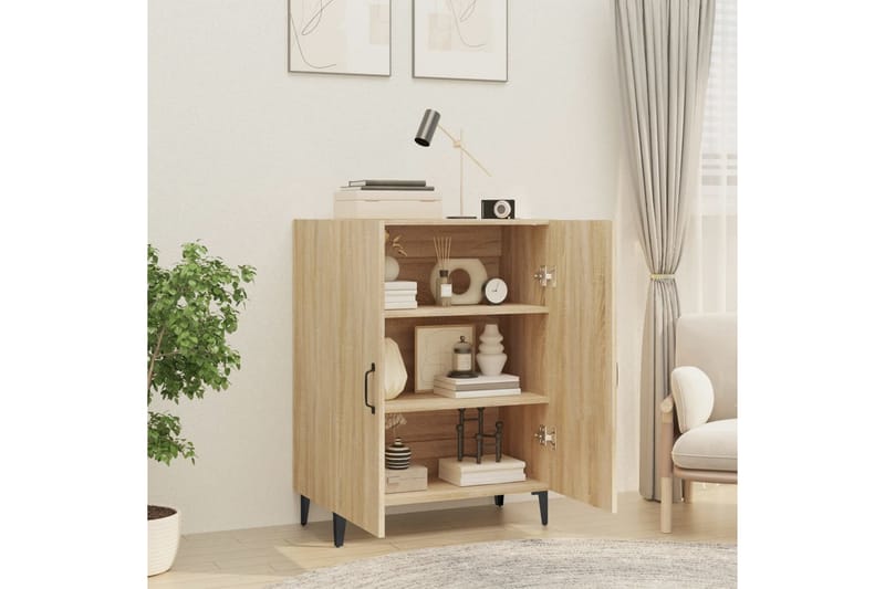 beBasic Skänk sonoma-ek 70x34x90 cm konstruerat trä - Förvaring - Förvaringsmöbler - Skänkar & sideboards