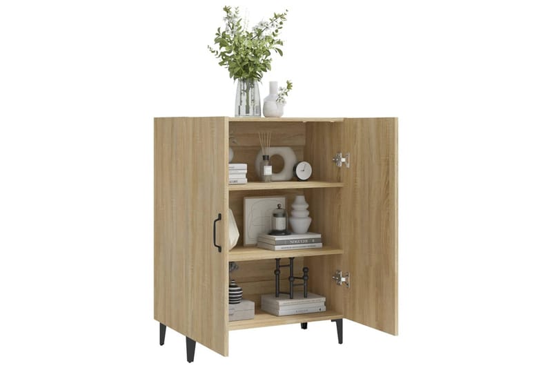 beBasic Skänk sonoma-ek 70x34x90 cm konstruerat trä - Förvaring - Förvaringsmöbler - Skänkar & sideboards