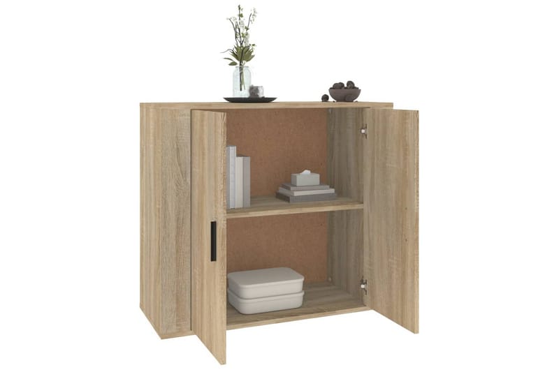 beBasic Skänk sonoma-ek 80x33x70 cm konstruerat trä - Förvaring - Förvaringsmöbler - Skänkar & sideboards