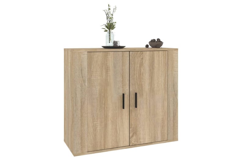 beBasic Skänk sonoma-ek 80x33x70 cm konstruerat trä - Förvaring - Förvaringsmöbler - Skänkar & sideboards