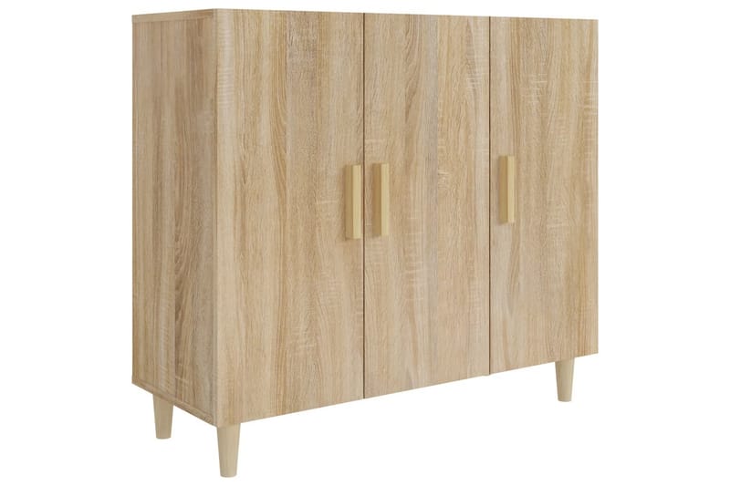 beBasic Skänk sonoma-ek 90x34x80 cm konstruerat trä - Förvaring - Förvaringsmöbler - Skänkar & sideboards