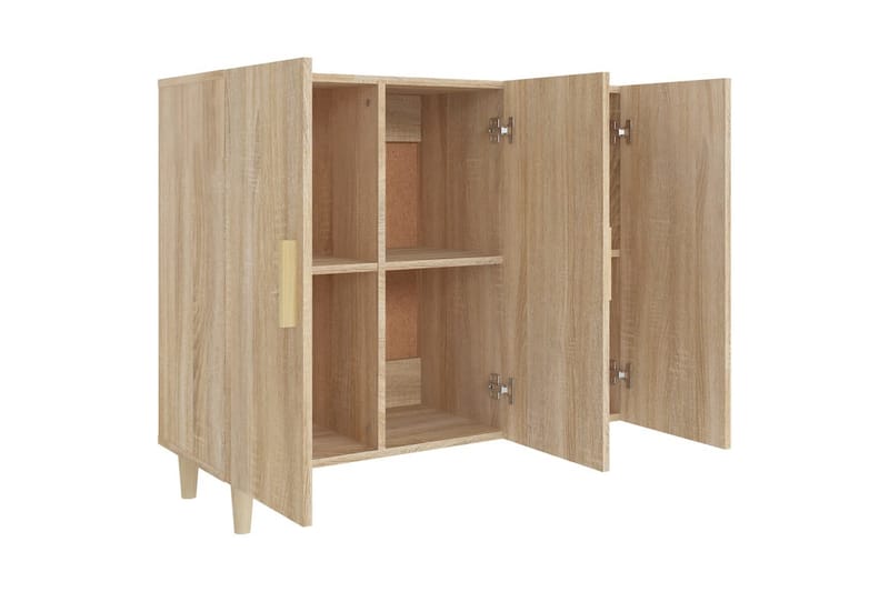 beBasic Skänk sonoma-ek 90x34x80 cm konstruerat trä - Förvaring - Förvaringsmöbler - Skänkar & sideboards