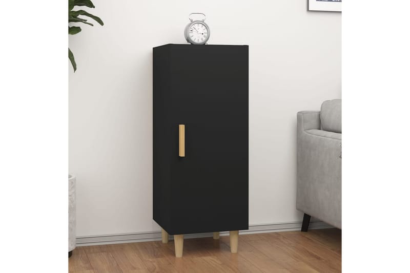 beBasic Skänk svart 34,5x34x90 cm konstruerat trä - Förvaring - Förvaringsmöbler - Skänkar & sideboards