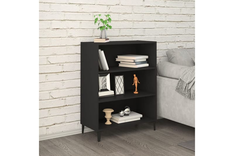 beBasic Skänk svart 69,5x32,5x90 cm konstruerat trä - Förvaring - Förvaringsmöbler - Skänkar & sideboards