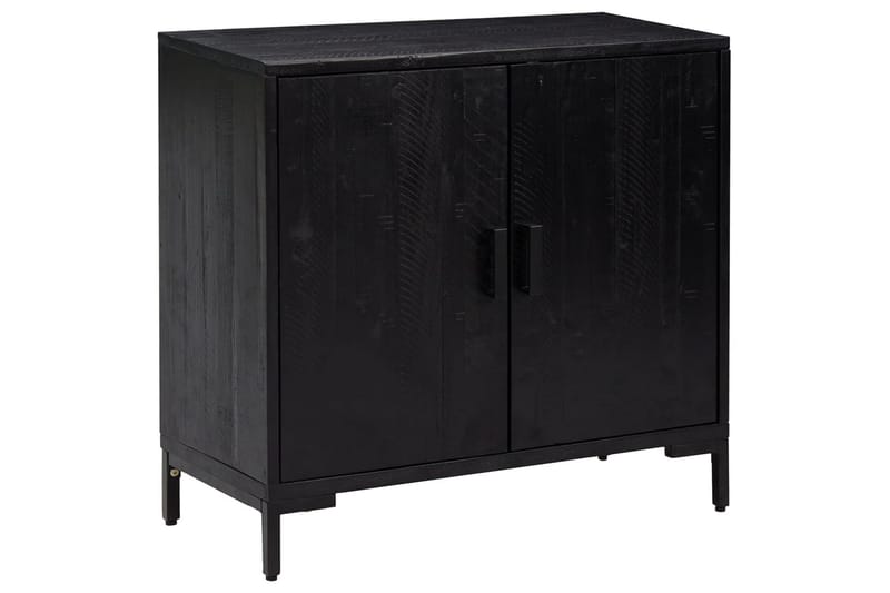 beBasic Skänk svart 75x35x70 cm massiv återvunnen furu - Förvaring - Förvaringsmöbler - Skänkar & sideboards