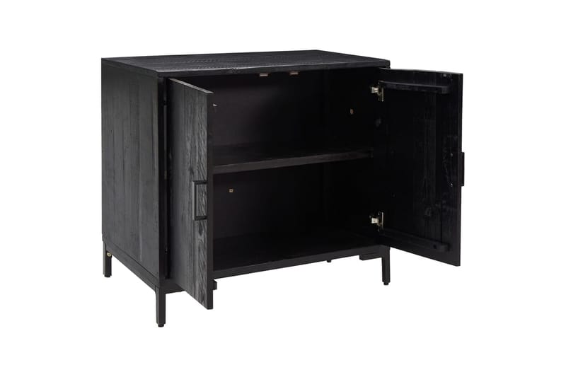 beBasic Skänk svart 75x35x70 cm massiv återvunnen furu - Förvaring - Förvaringsmöbler - Skänkar & sideboards