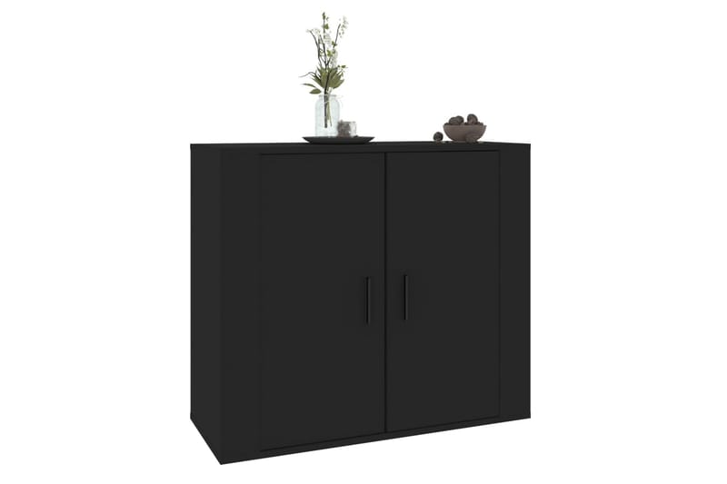 beBasic Skänk svart 80x33x70 cm konstruerat trä - Förvaring - Förvaringsmöbler - Skänkar & sideboards