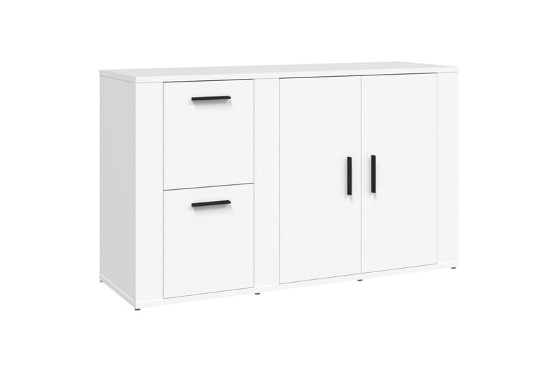 beBasic Skänk vit 100x33x59,5 cm konstruerat trä - Förvaring - Förvaringsmöbler - Skänkar & sideboards