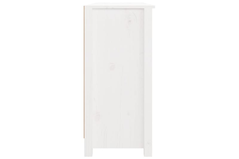 beBasic Skänk vit 100x35x74 cm massiv furu - Förvaring - Förvaringsmöbler - Skänkar & sideboards