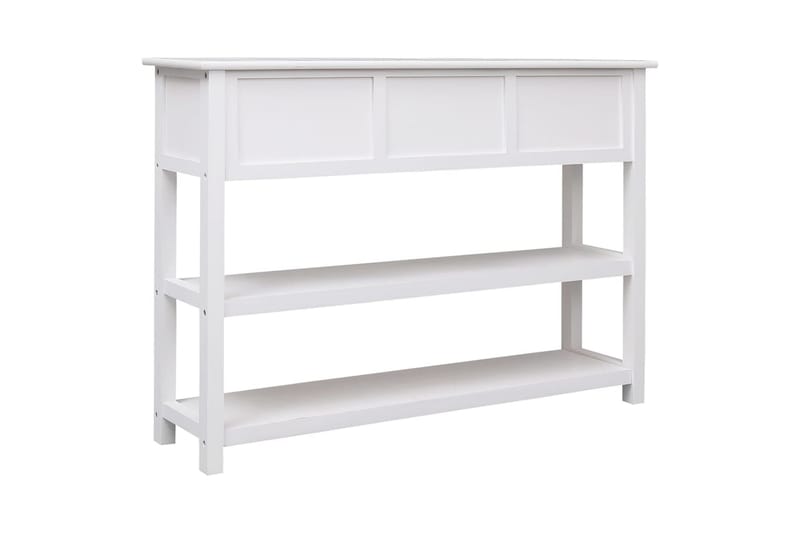 beBasic Skänk vit 108x30x76 cm massivt kejsarträ - Förvaring - Förvaringsmöbler - Skänkar & sideboards