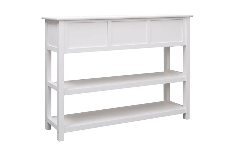 beBasic Skänk vit 108x30x76 cm massivt kejsarträ - Förvaring - Förvaringsmöbler - Skänkar & sideboards