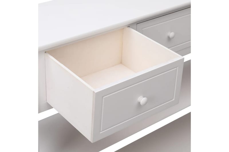 beBasic Skänk vit 108x30x76 cm massivt kejsarträ - Förvaring - Förvaringsmöbler - Skänkar & sideboards