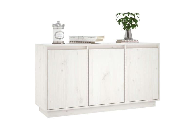 beBasic Skänk vit 111x34x60 cm massiv furu - Förvaring - Förvaringsmöbler - Skänkar & sideboards